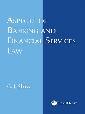 cover image of Aspects of Banking and Financial Services Law
